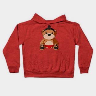 Sumo Teddy Bear Kids Hoodie